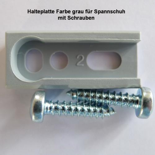 Artikelbild des Artikels “Classic Halteplatte grau für Plissee Typ 1415 – inkl. Schrauben “