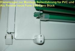 Artikelbild 1 des Artikels “Klemmträger weiss für Seitenführung, für PVC und ALU Fenster “