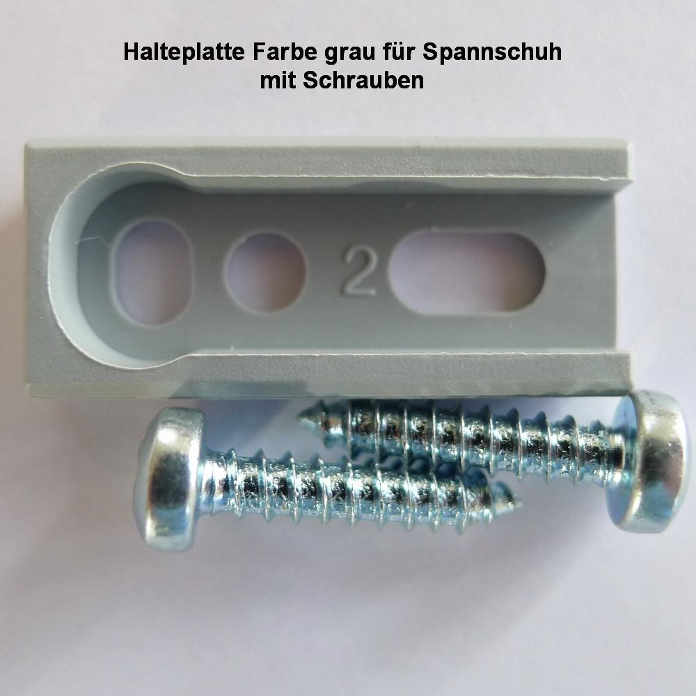 Artikelbild 1 des Artikels “Classic Halteplatte grau für Plissee Typ 1415 – inkl. Schrauben “