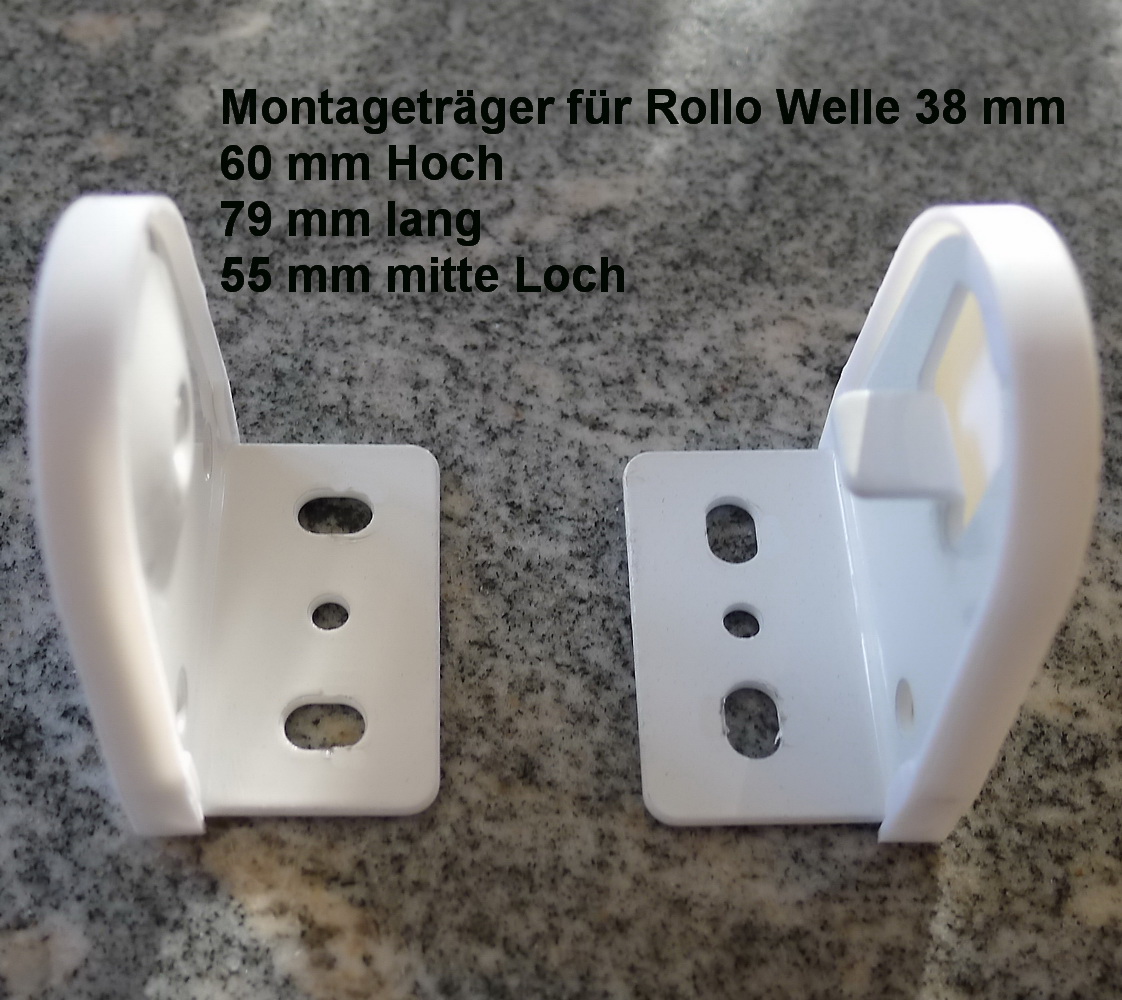 Artikelbild 1 des Artikels “Montageträger für 36 mm Rollowelle – Wand- und Fensterflügelmontage möglich “