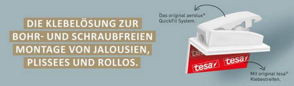 Artikelbild 1 des Artikels “Plissee Gelenkklebeplatte für Cosiflor VS2 – ohne Bohren, ohne Spannschuh “