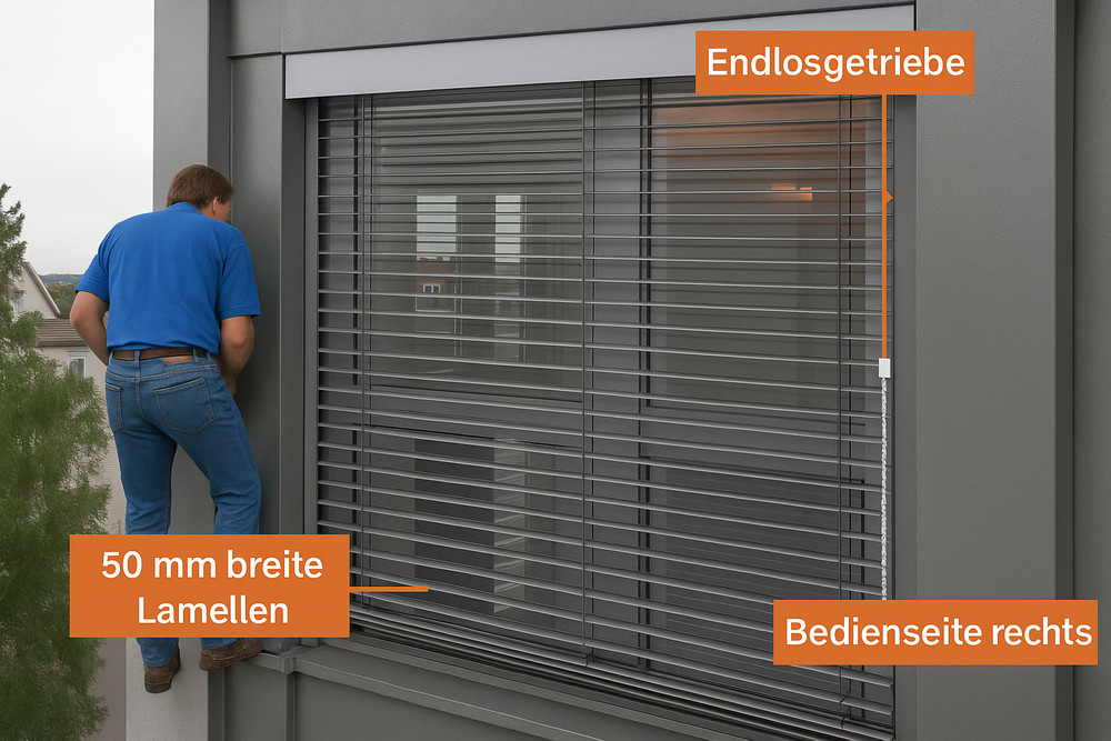 Artikelbild 1 des Artikels “Ersatzteile & Montage für 50 mm Jalousien – Leiterband, Seilklemmschraube & Reparatur in Berlin “
