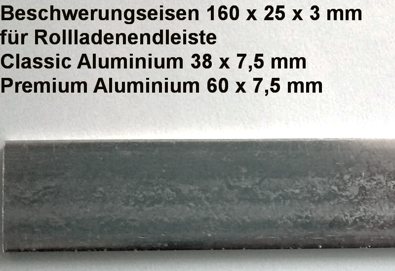 Artikelbild 1 des Artikels “Beschwerungseisen 160 x 25 x 3 mm “