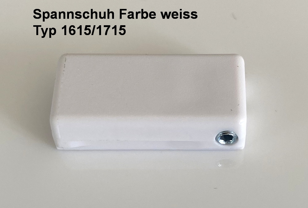 Artikelbild 1 des Artikels “Premium Spannschuh mit Imbusschraube – Weiß, für Halteplatte Typ 1615 / 1715 “