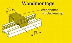 Artikelbild 1 des Artikels “Wandhalter mit Deckenclip 35 x 25 mm – für Plissee Typ 1415, 1615, 1715 | Weiß “