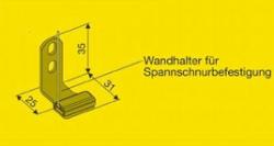 Artikelbild 1 des Artikels “Classic Wandhalter 35×25 mm für Plissee Typ 1415 – stabile Spannschnur-Befestigung “