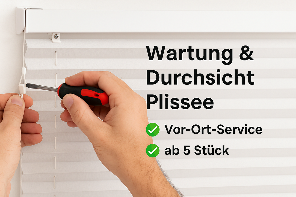 Artikelbild 1 des Artikels “Service: Durchsicht & Wartung Cosiflor/Decomatic Plissees “