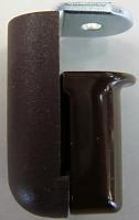 Artikelbild 2 des Artikels “Klemmträger Braun für Jalousien 16 & 25 mm – Seitenführung für PVC & ALU Fenster “