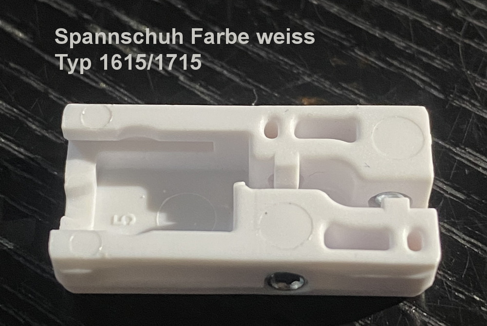 Artikelbild 2 des Artikels “Premium Spannschuh mit Imbusschraube – Weiß, für Halteplatte Typ 1615 / 1715 “