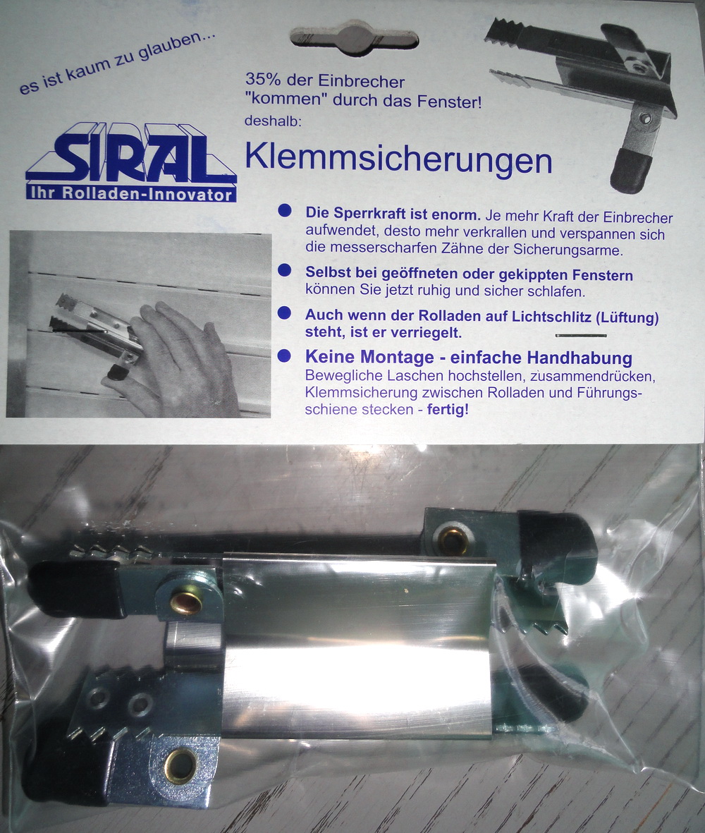 Artikelbild 2 des Artikels “Klemmsicherung für Rollläden: Einbruchschutz für Mini und Maxi Rollladen “