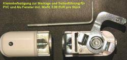 Artikelbild 3 des Artikels “Klemmträger weiss für Seitenführung, für PVC und ALU Fenster “