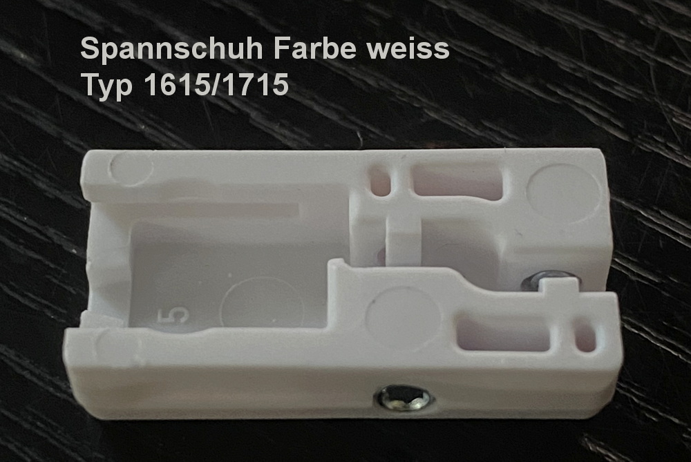 Artikelbild 4 des Artikels “Premium Spannschuh mit Imbusschraube – Weiß, für Halteplatte Typ 1615 / 1715 “